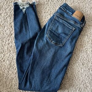 American eagle super stretch X jeans, size 0 regular